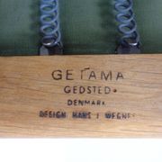 Danish GE290 Chair in Oak and Kvadrat Hallingdal by Hans J. Wegner for Getama, 1960s