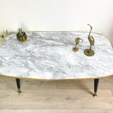 Vintage coffee table 1970 marble effect