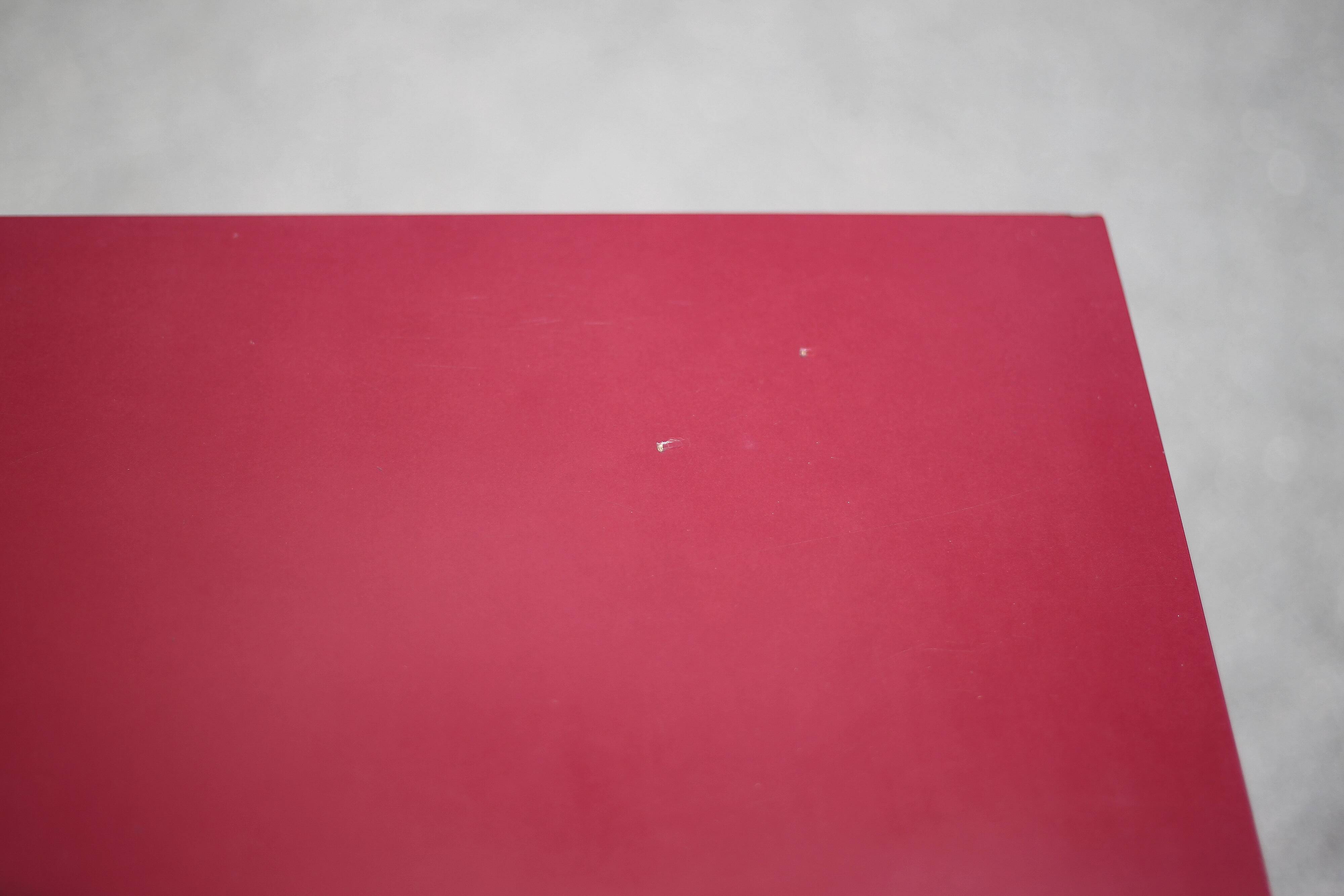 Vintage formica bistro table, wooden base side table