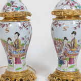 Maison Samson Pair of Canton porcelain lamps, circa 1880