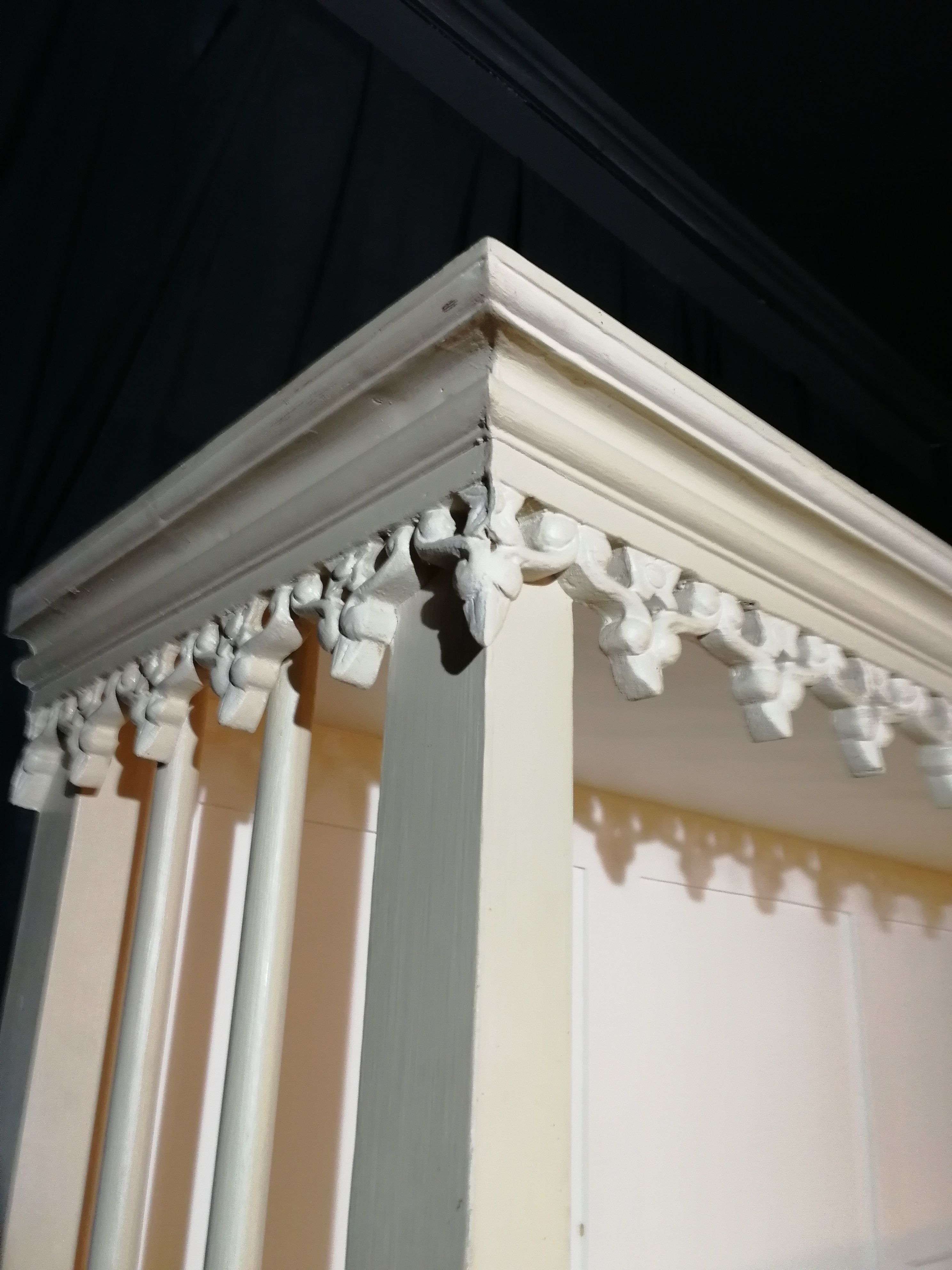 Furniture of old loom and shelf 216 cm 42 x 199 cm
