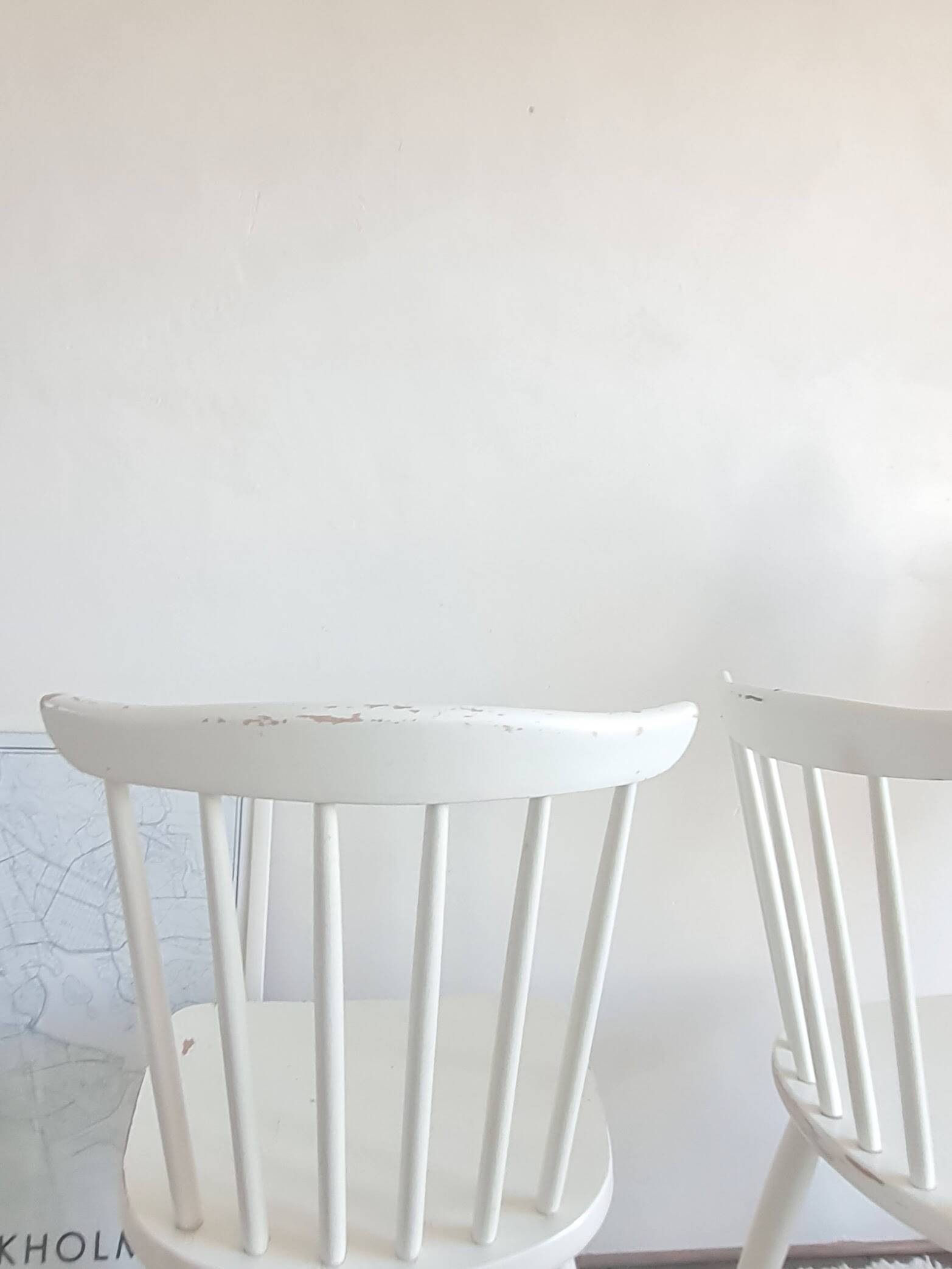Set of six vintage Scandinavian chairs