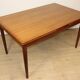 Danish Scandinavian extendable dining table in teak, 1960.