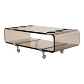 Lucite Bar Cart by Michel Dumas for Roche Bobois