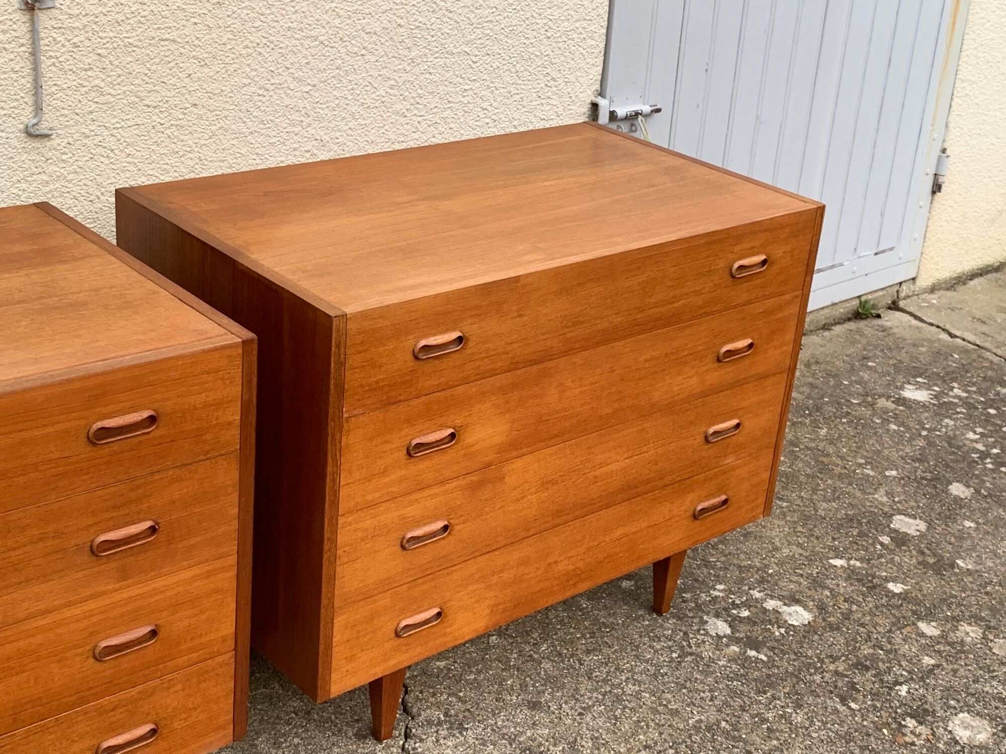 Pair of Scandinavian teak chests of drawers 1960