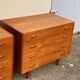 Pair of Scandinavian teak chests of drawers 1960