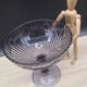 Large purple glass fruit bowl Manage
