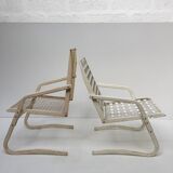 Pair of metal chairs