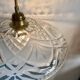 Vintage moulded glass pendant light - tableware collection -