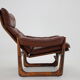 1960s adjustable leather armchair by Genega Mobler, Denmark