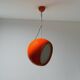 Orange Pallade Hanging Lamp by Artemide Space Age Design Icon