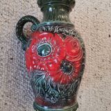 Vase de sol Scheurich vintage en céramique, Allemagne de l'Ouest