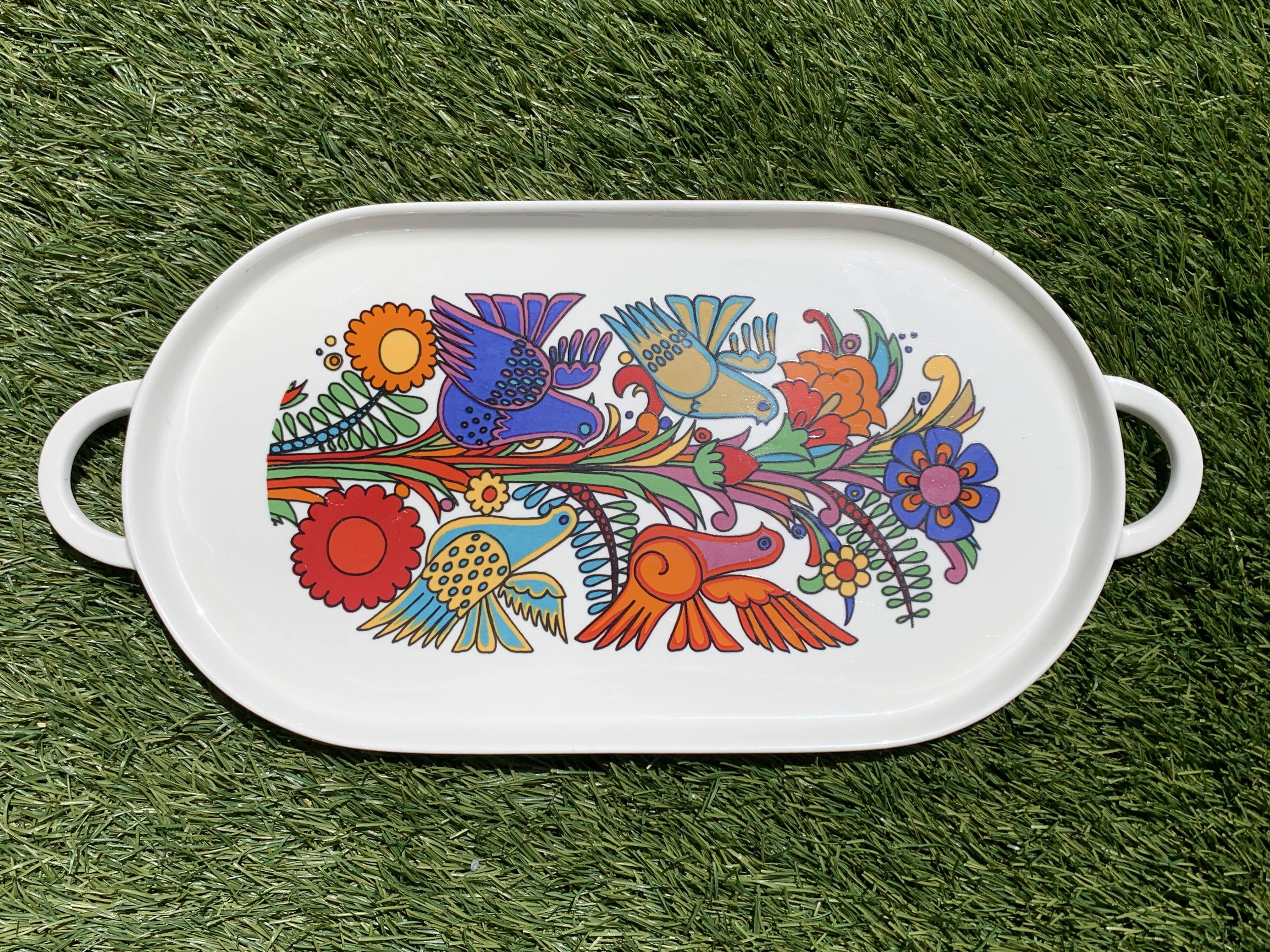 Porcelain vitro dish, Acapulco model by Villeroy and Boch