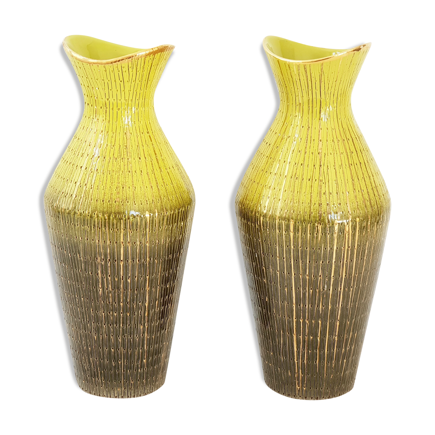 Paire de vases italiens 1950