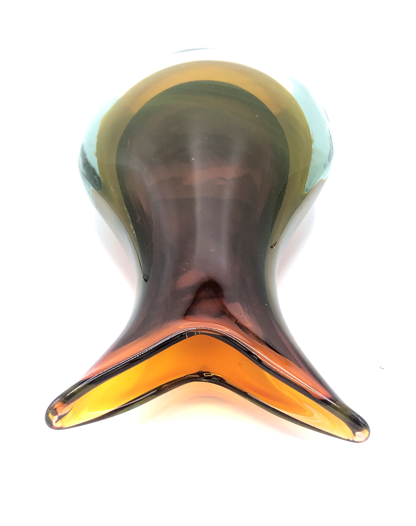 Big Flavio Poli Glass Vase for Seguso 1960s