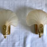 Pair of shell sconces