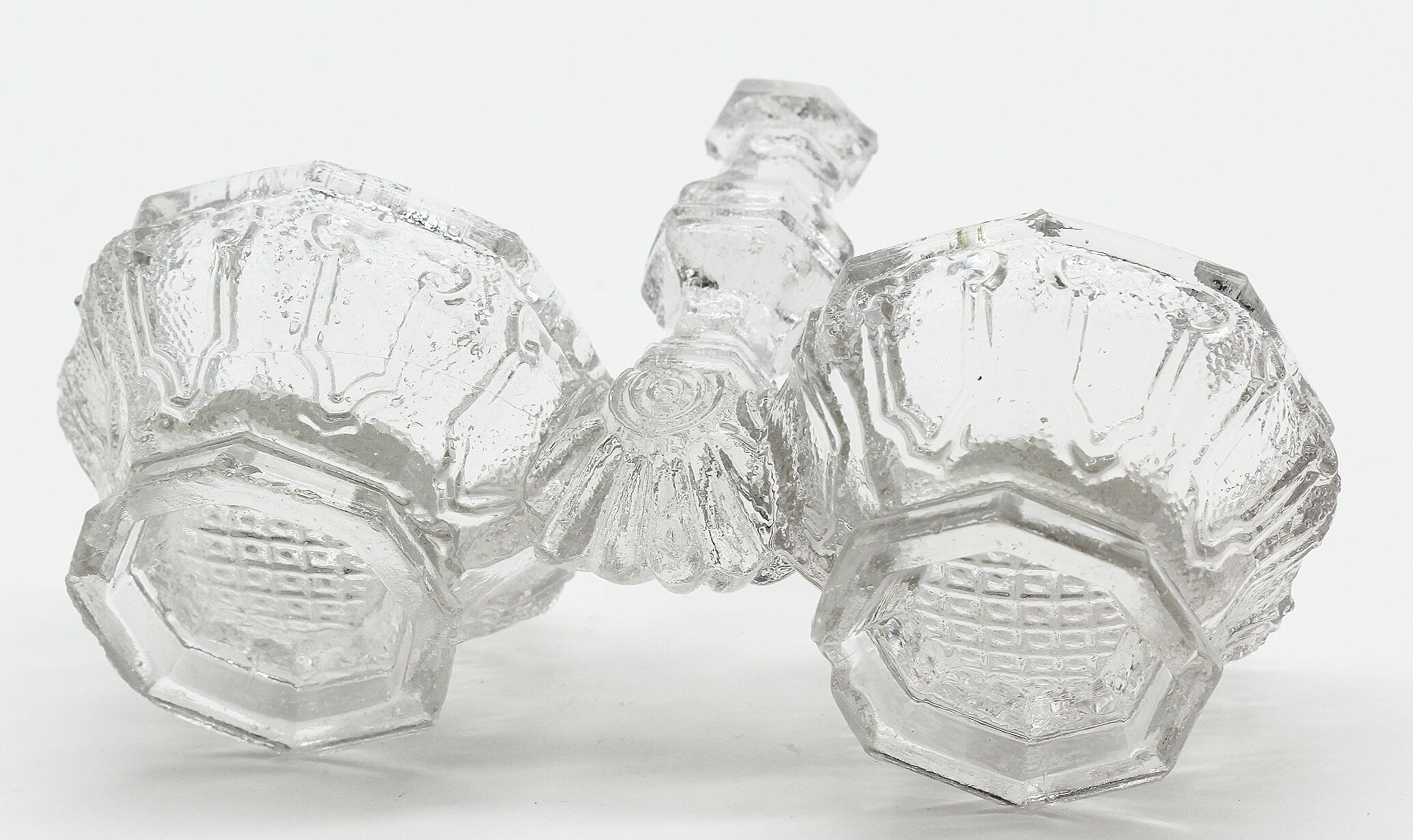 Vintage pressed glass salt shaker