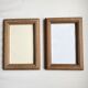 Duo cadres en pin, vitres recentes