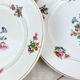 4 small plates iron earth salins model "anny" floral pattern