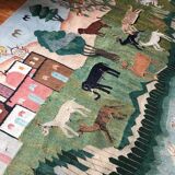 Vintage Egyptian Tapestry Ramsès Wissa Wassef circa 1960