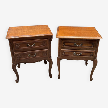 two nightstands on convertibles.