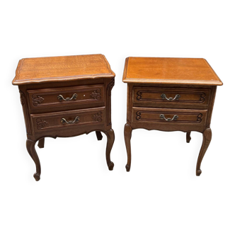 two nightstands on convertibles.