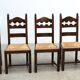 Ensemble de six chaises de salle à manger françaises