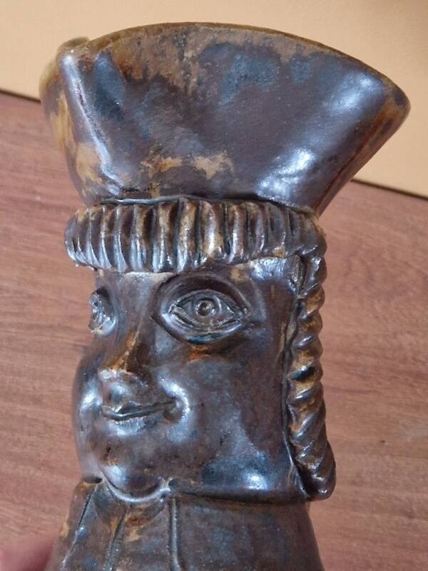 André Rozay (1913-1991) at La Borne - Anthropomorphic pitcher - In stoneware