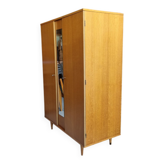 Wooden cabinet, wardrobe, shelves, vintage, 60s