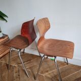 Set of 2 Pagholz Pagwood chairs 1960-1970
