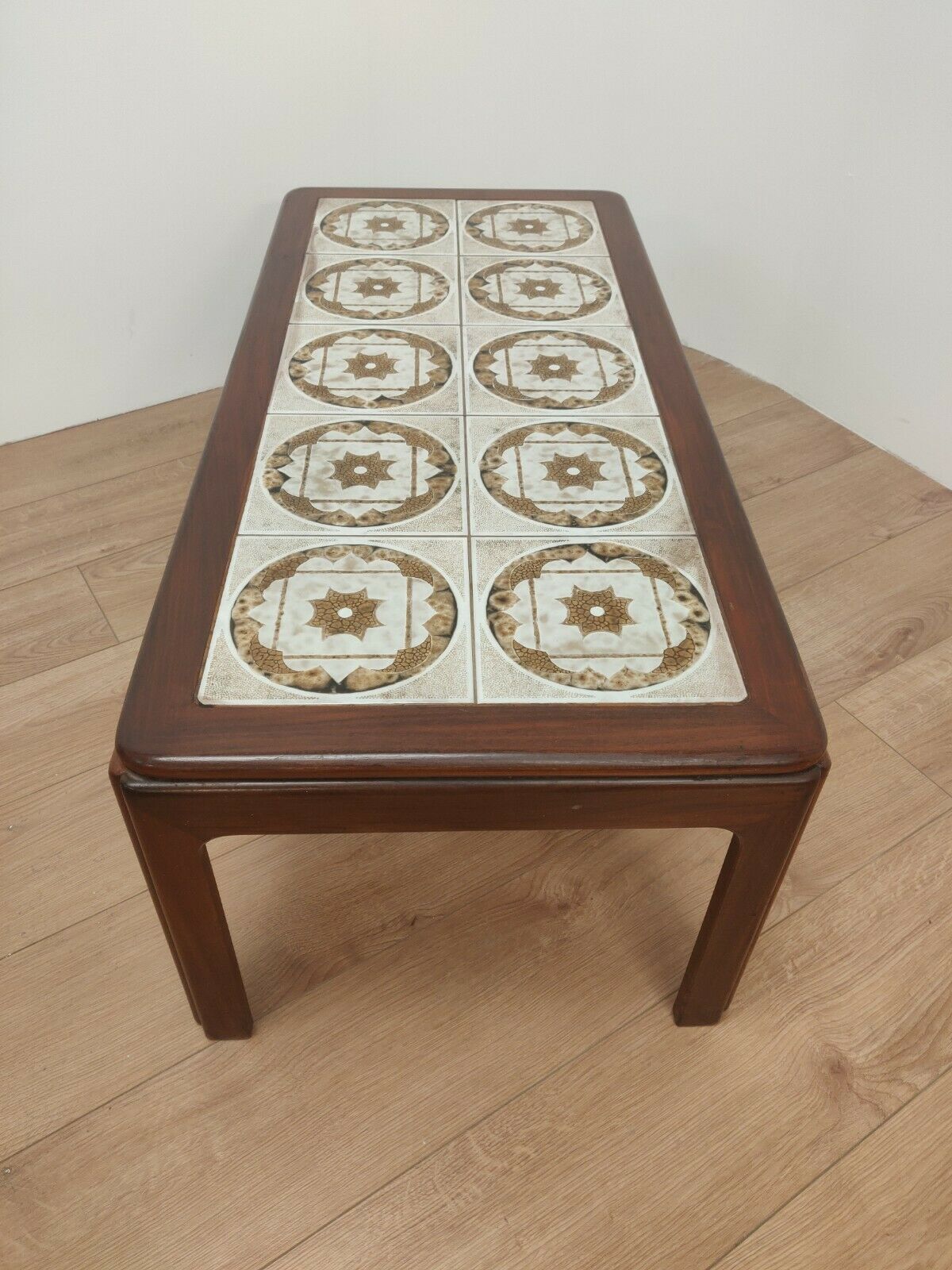 G plan teak hardwood tile top coffee table  1970