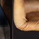 Vintage 20thc pair of italian leather lounge chairs by rossi di albizzate