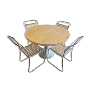 Table en chêne et de - chaises bois