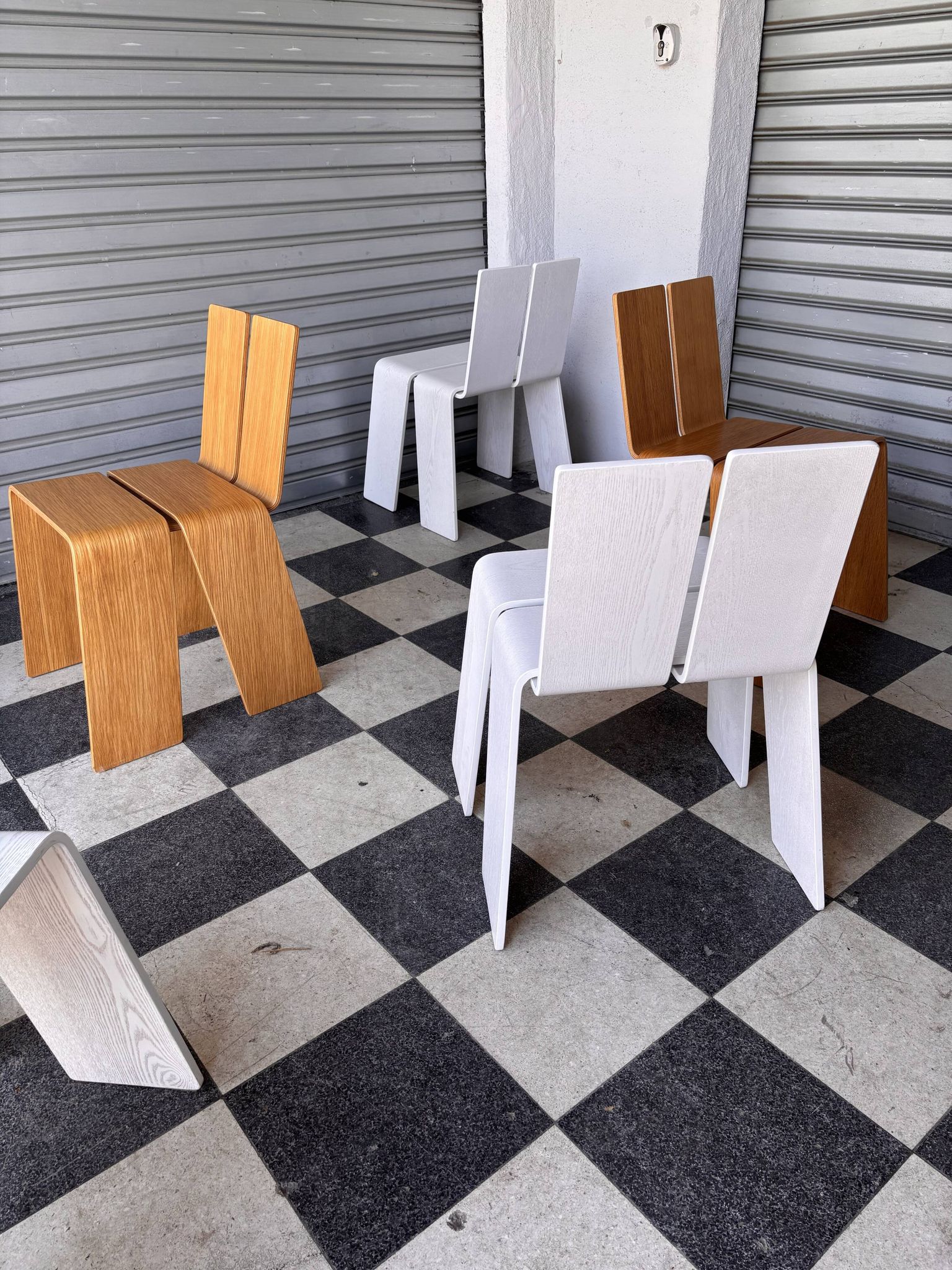 Set de 6 chaises au design danois Kibisi