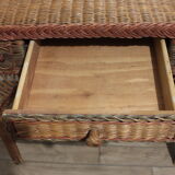 70s wicker and rattan hairdresser