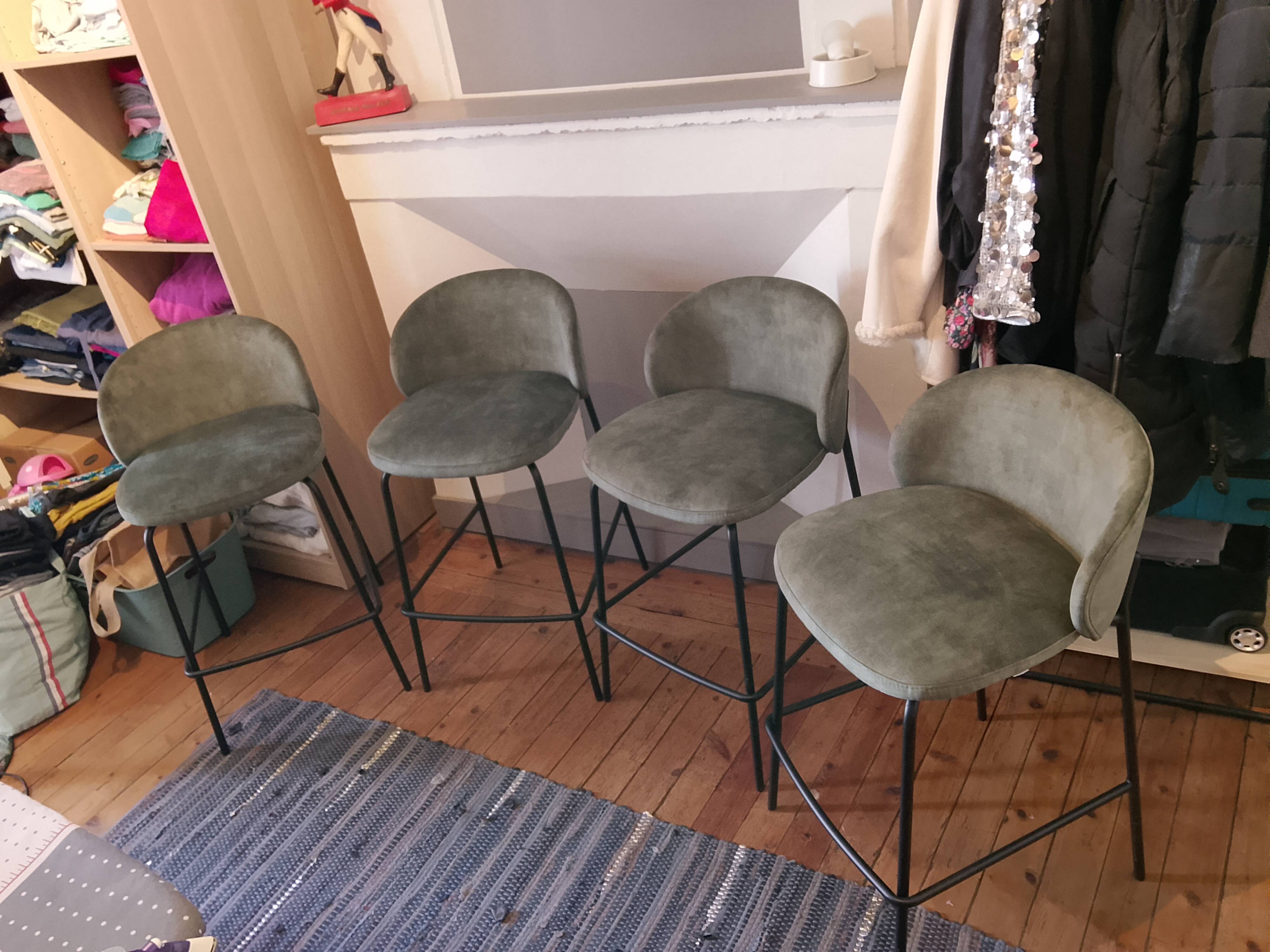 Set of 4 BoConcept bar stools - Princeton, design by Morten Georgsen - N