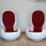 Garden Egg armchair by Peter Ghyczic for VEB Synthese-Werk, 1968.