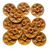 Vintage ceramic oyster plates x 12