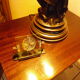 Quartz reclining clock, Swiss movement, WMC brand in its original cabinet