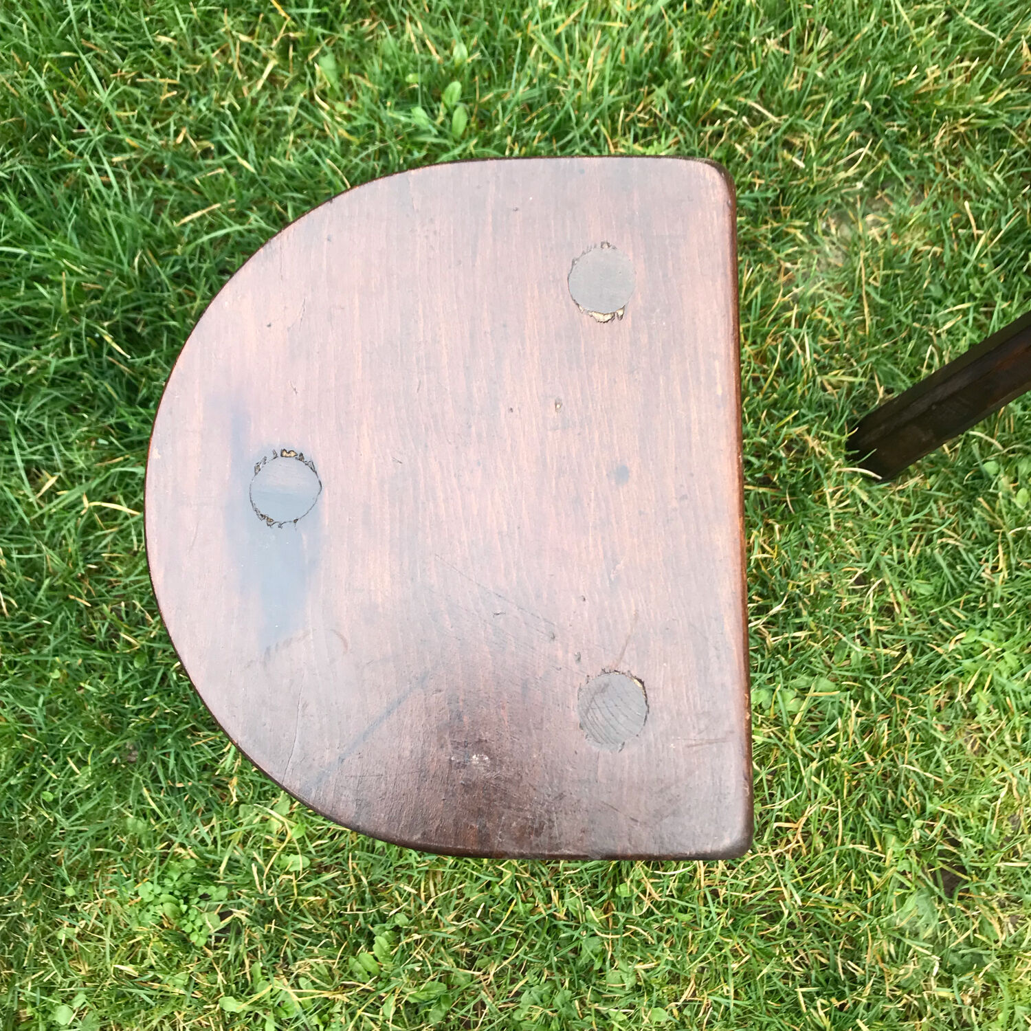 Pair of wooden cottage stools