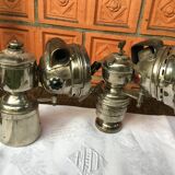 2 Acetylene Luxor and Vita carbide bike lamps