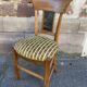 Chaise d'epoque directoire à décor peint dans le dossier
