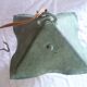LANTERNE EN FER FORGE A LA MAIN PATINE BRONZE 60'S