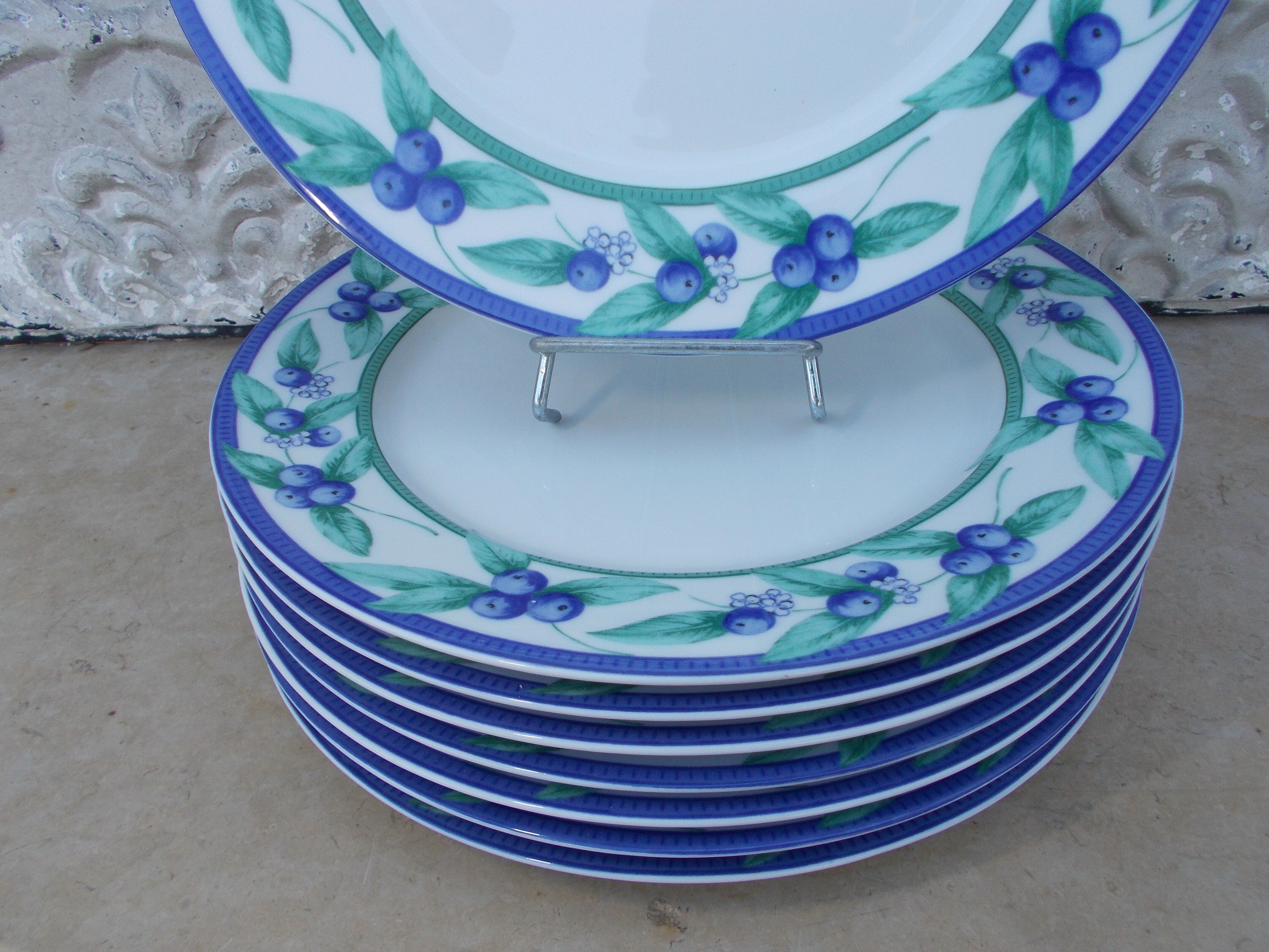 8 porcelain plates Cottage SPAL Portugal