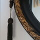 Black and gold art deco mirror