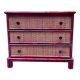 Vintage commode in rattan by Roche Bobois Maugrion from the 1980s.