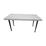 Table basse en marbre années 50/60 pieds en laiton