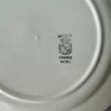 4 assiettes plates Digoin Sarreguemines France, 24 cm