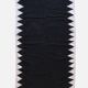Minimalist Black Kilim Rug - 282 x 171 cm