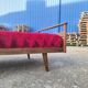 Lit 1 place, daybed scandinave en teck pied compas 1960